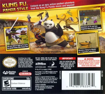 Kung Fu Panda (USA) box cover back